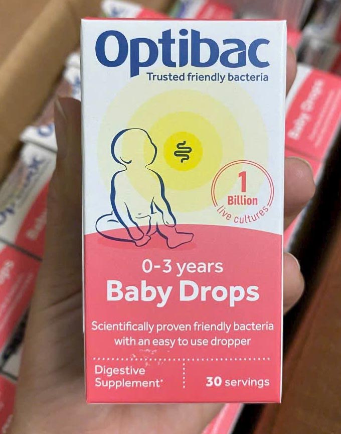 Optibac Hồng cho bé