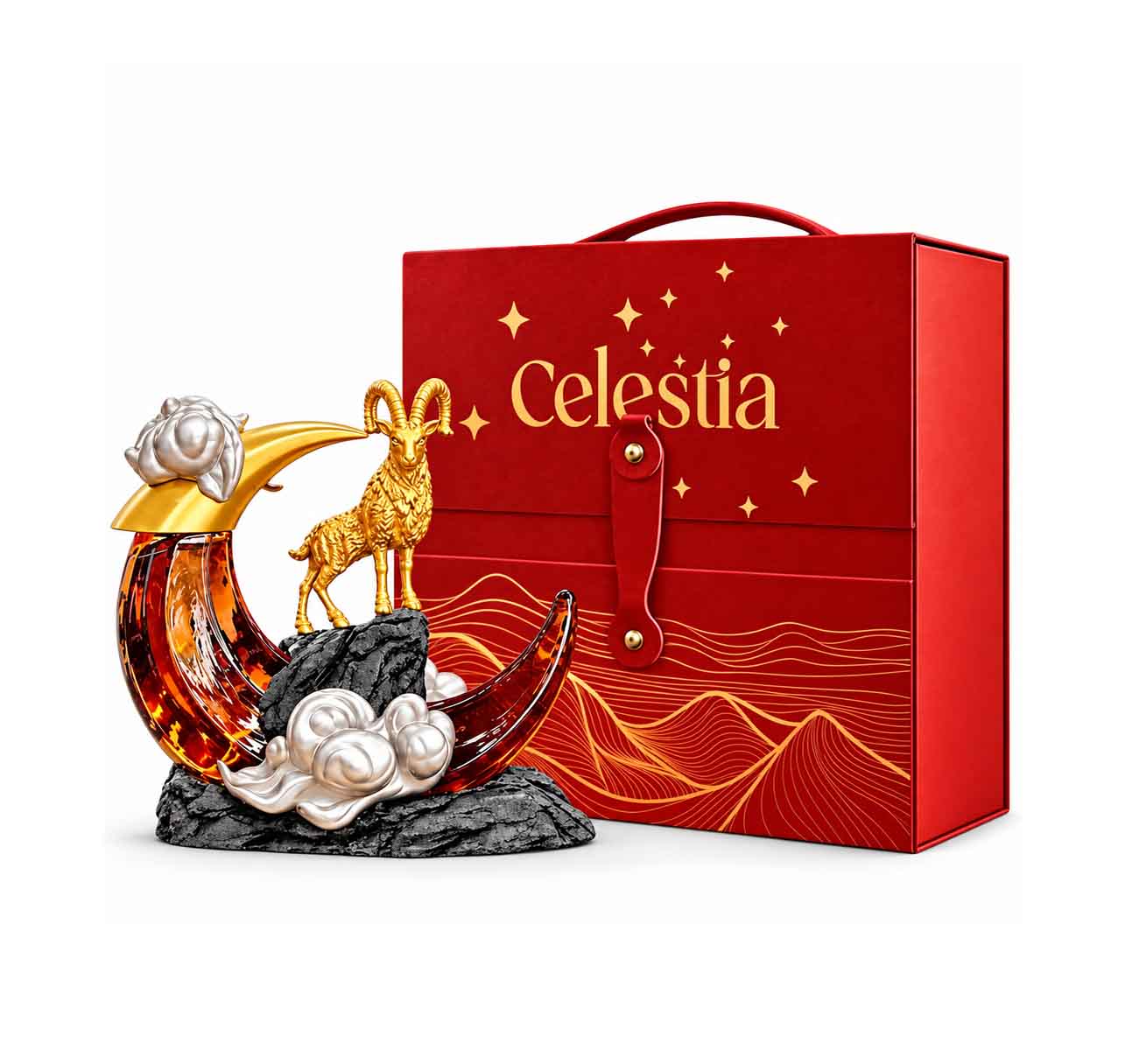 Rượu linh vật dê Mặt Trăng Celestia Đinh Mùi Thịnh Vượng