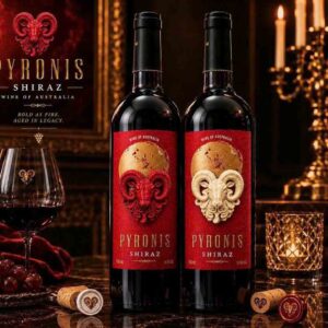 Rượu vang linh vật dê PYRONIS Shiraz