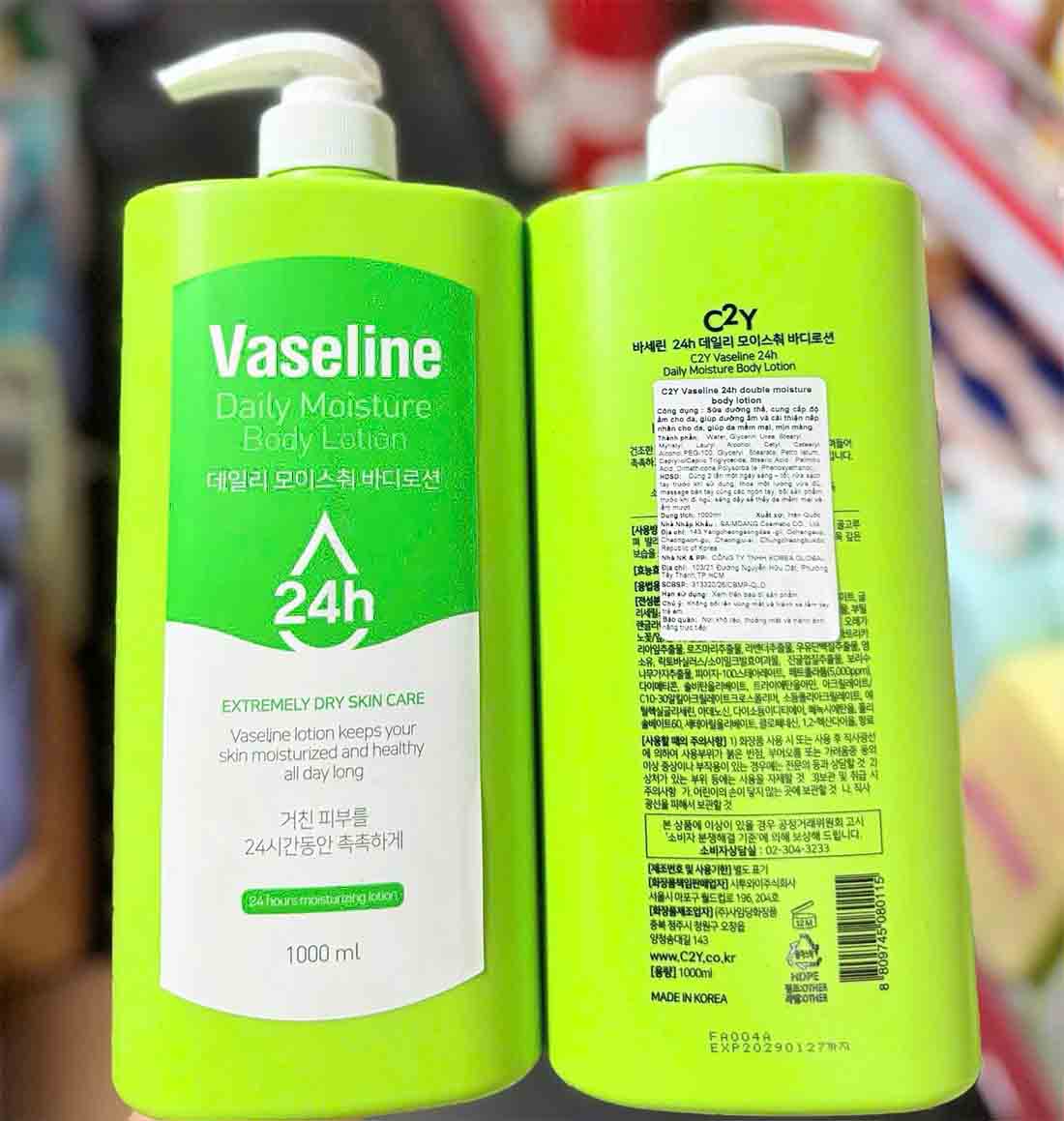 Sữa dưỡng thể Vaseline Daily Moisture Body Lotion