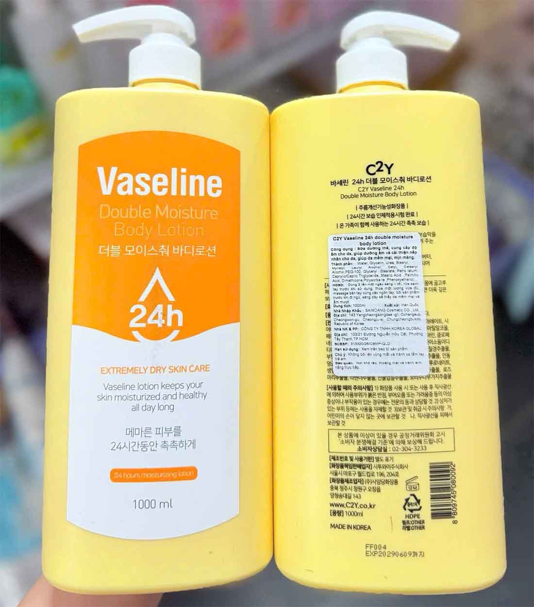 Sữa dưỡng thể Vaseline Double Moisture Body Lotion