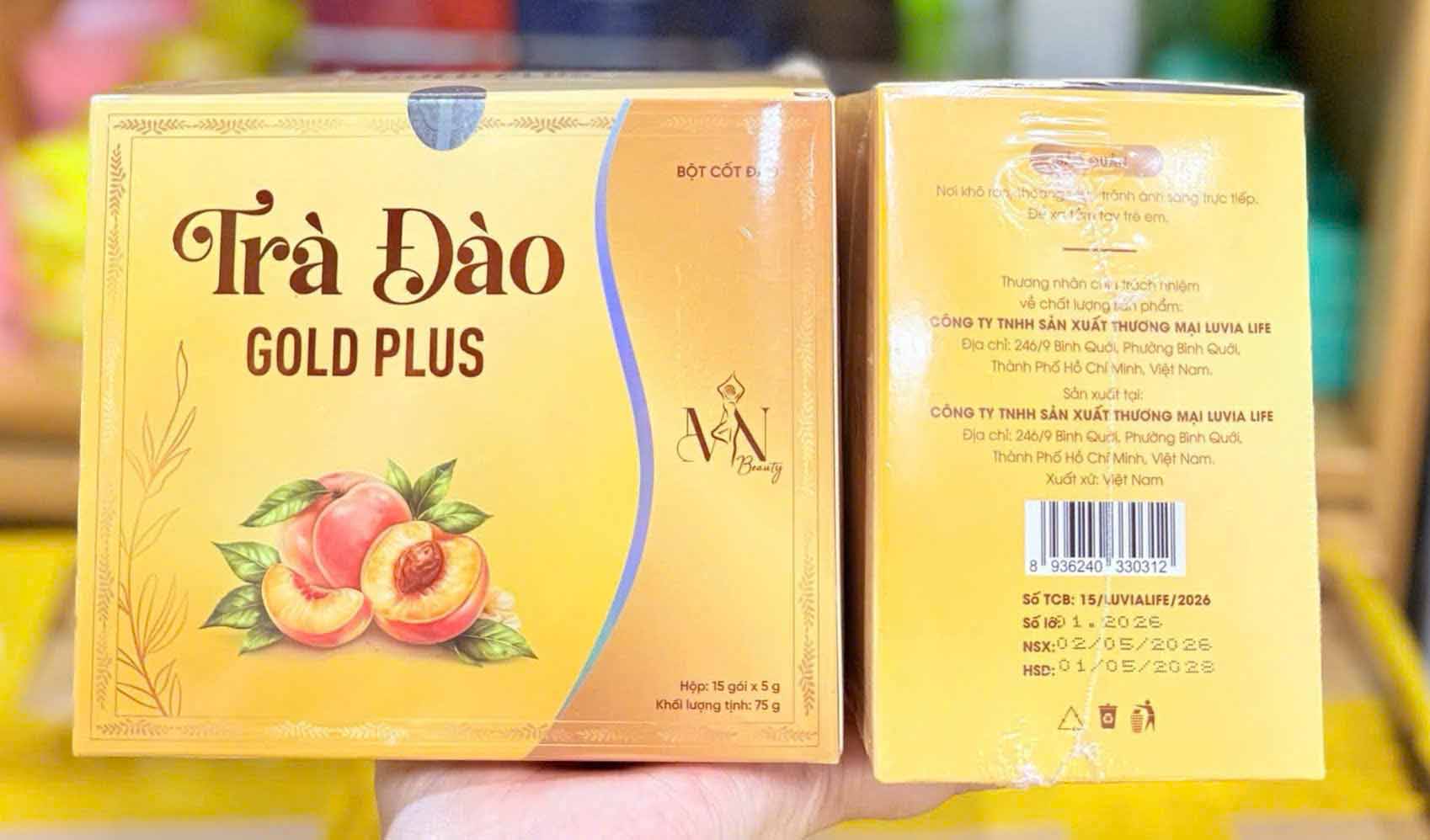 Trà đào Gold Plus Đông Anh