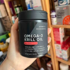 Viên dầu nhuyễn thể Sports Research Omega 3 Krill Oil 500mg