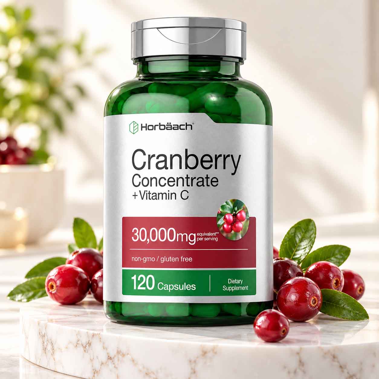 Viên uống bổ thận Horbaach Cranberry Concentrate Vitamin C