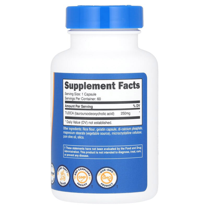 Viên uống hỗ trợ gan, mật Nutricost TUDCA 250mg