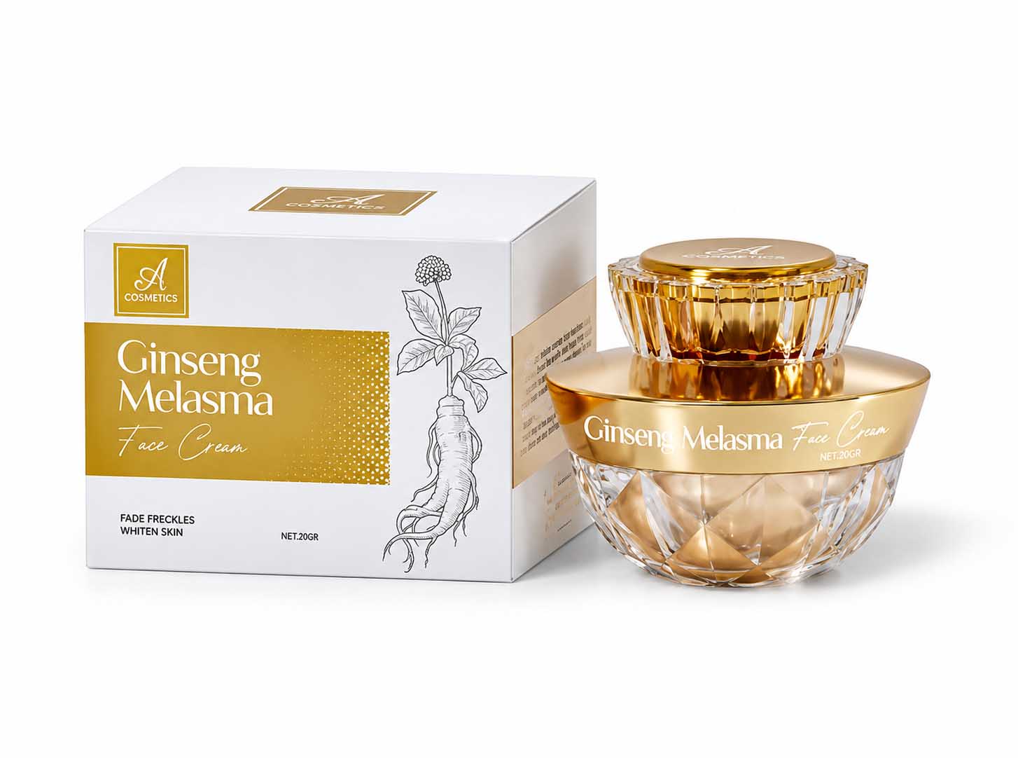 a cosmetics ginseng melasma fading cream