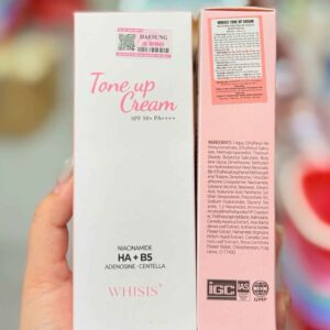 chống nắng Whisis Tone Up Cream Niacinamide HA B5