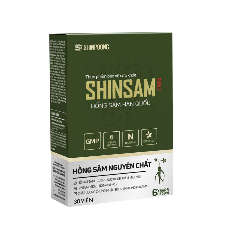 Hồng sâm Hàn Quốc Shinsam Shinpoong (Hộp 30 viên)