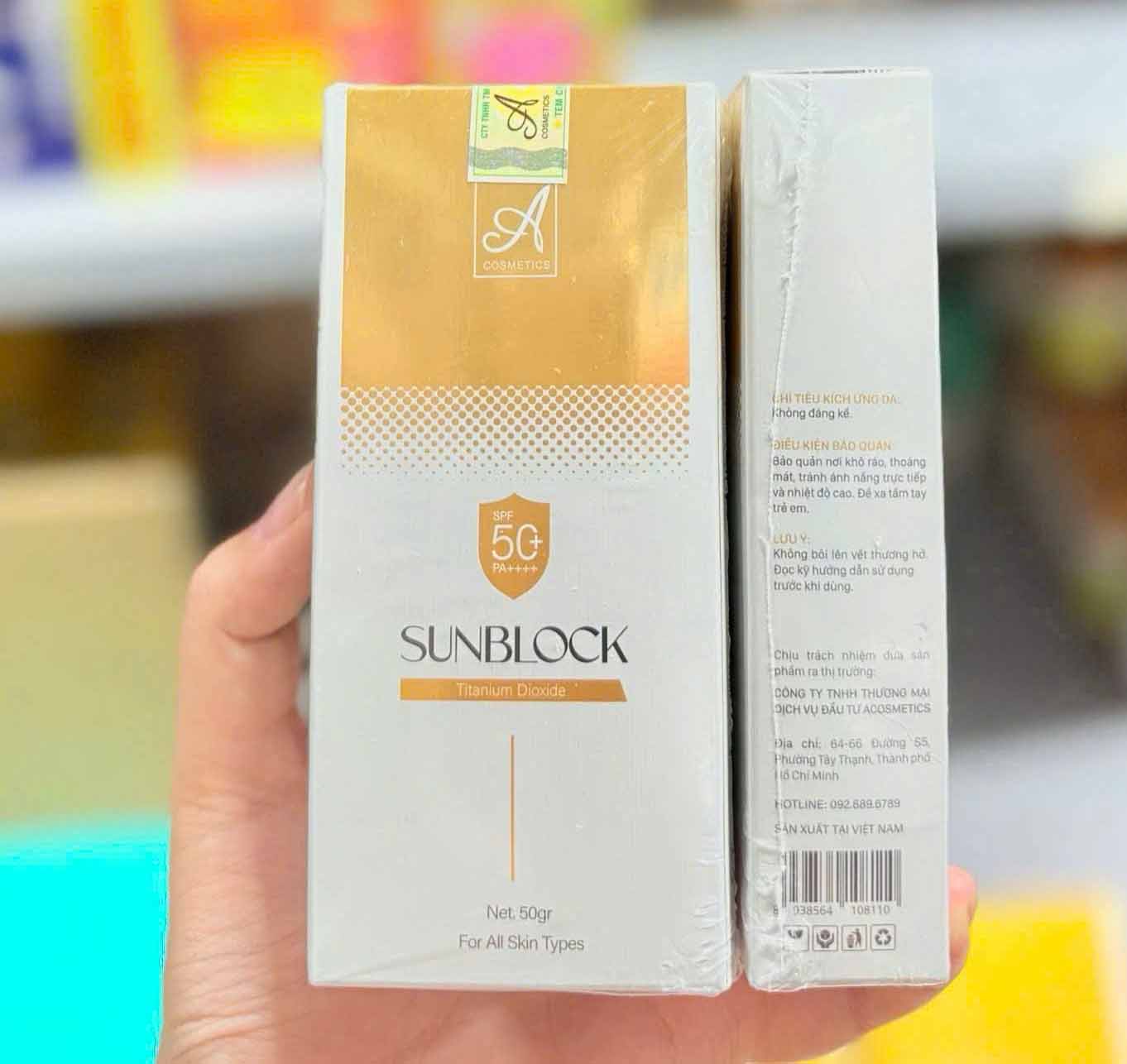 kem chống nắng a cosmetics
