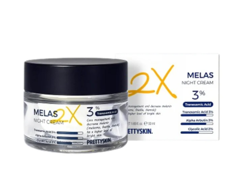 kem melas 2x night cream