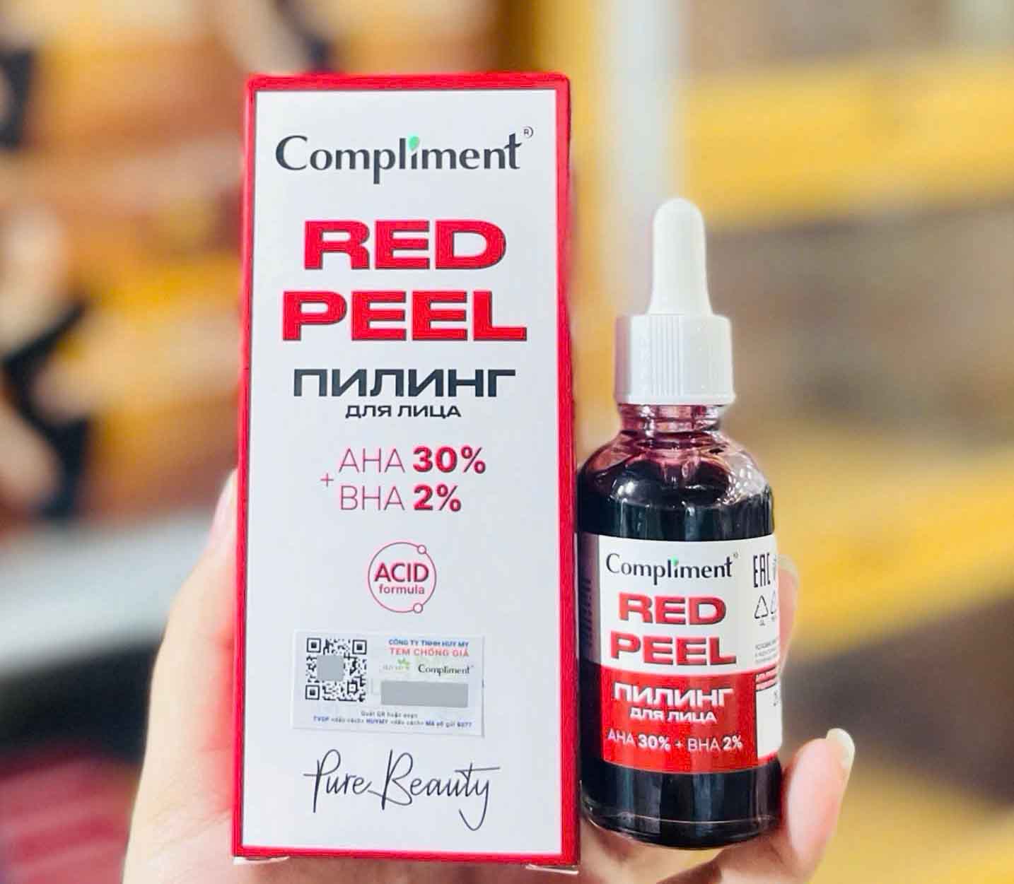 red peel compliment