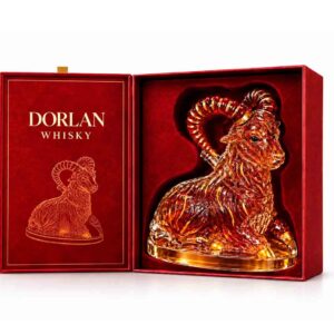 rượu linh vật dê ngồi Đinh Mùi Đại Lộc Whisky Dorlan