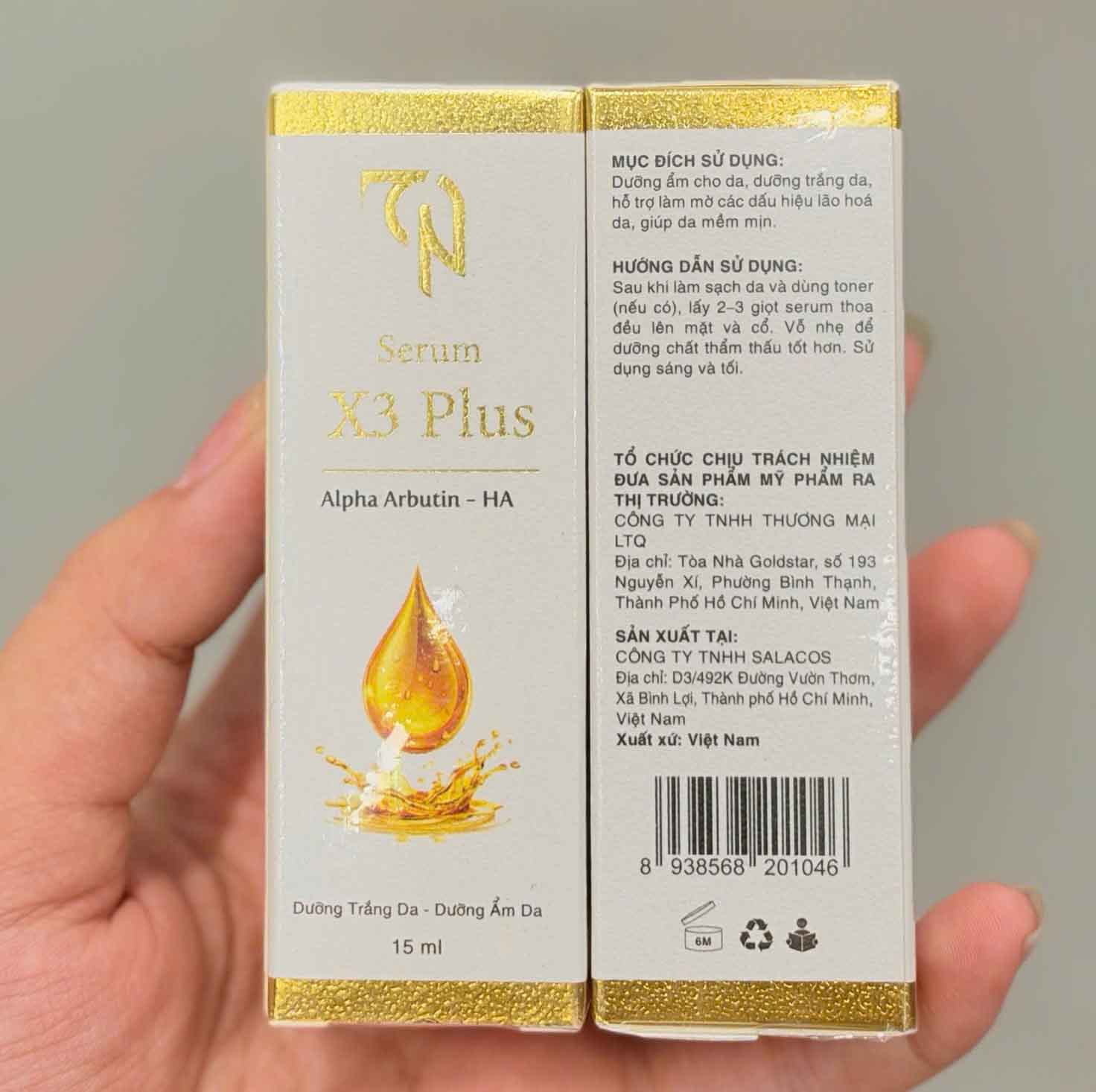 serum x3 plus alpha arbutin ha
