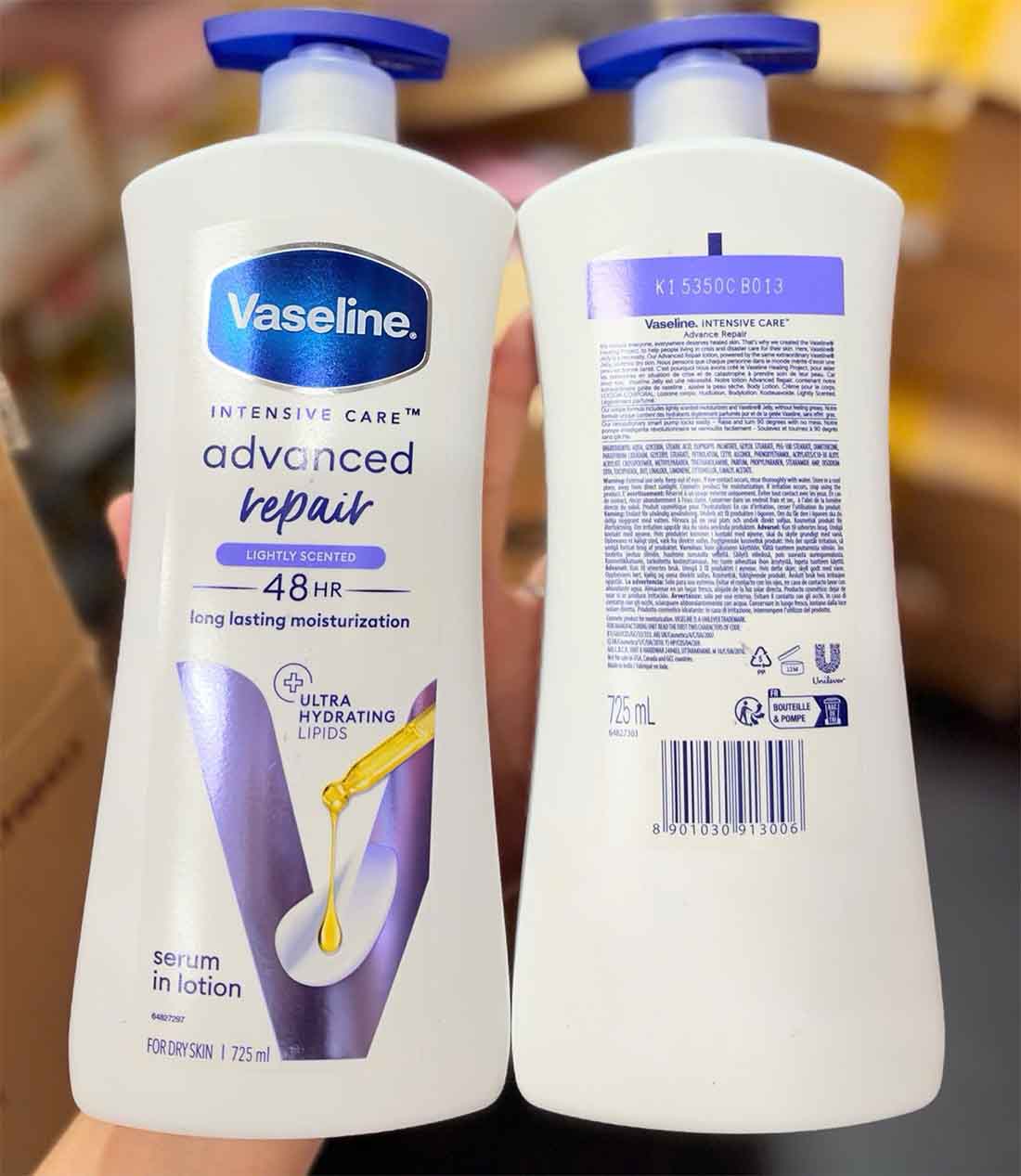 sữa dưỡng thể vaseline Advanced Repair