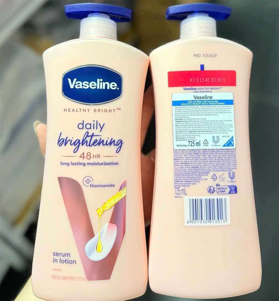 sữa dưỡng thể vaseline Daily Brightening