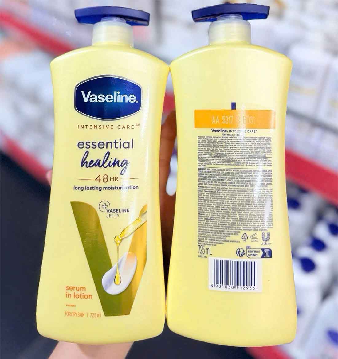 sữa dưỡng thể vaseline Essential Healing