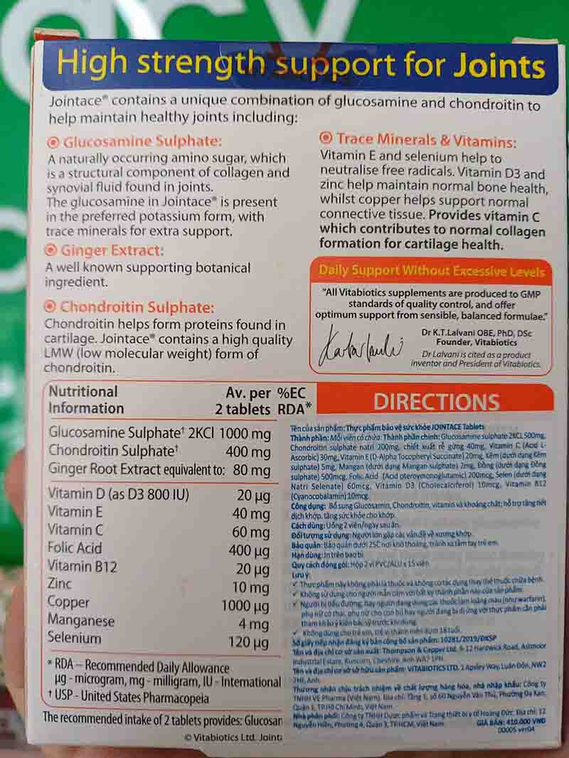 vitabiotics jointace original