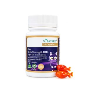 vitatree kids high strength dha algae oil plus lutein